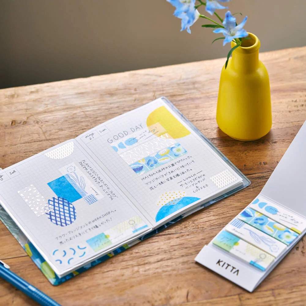 KITTA Masking Tape — Flower 7 — with packaging