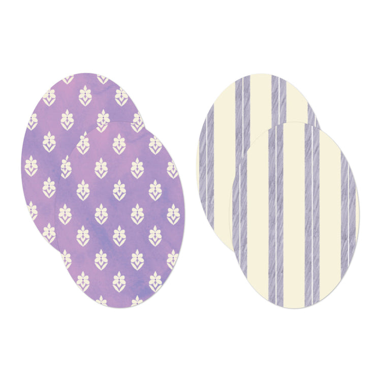 Midori Yuka Takamaru Decoration Stickers — Purple — close-up