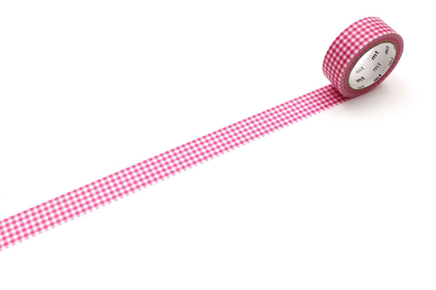 mt 1P Washi Tape — Delicate Checkered Pink — pattern detail