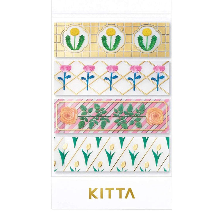 KITTA Masking Tape — Clear Gift Gold Foil — roll front