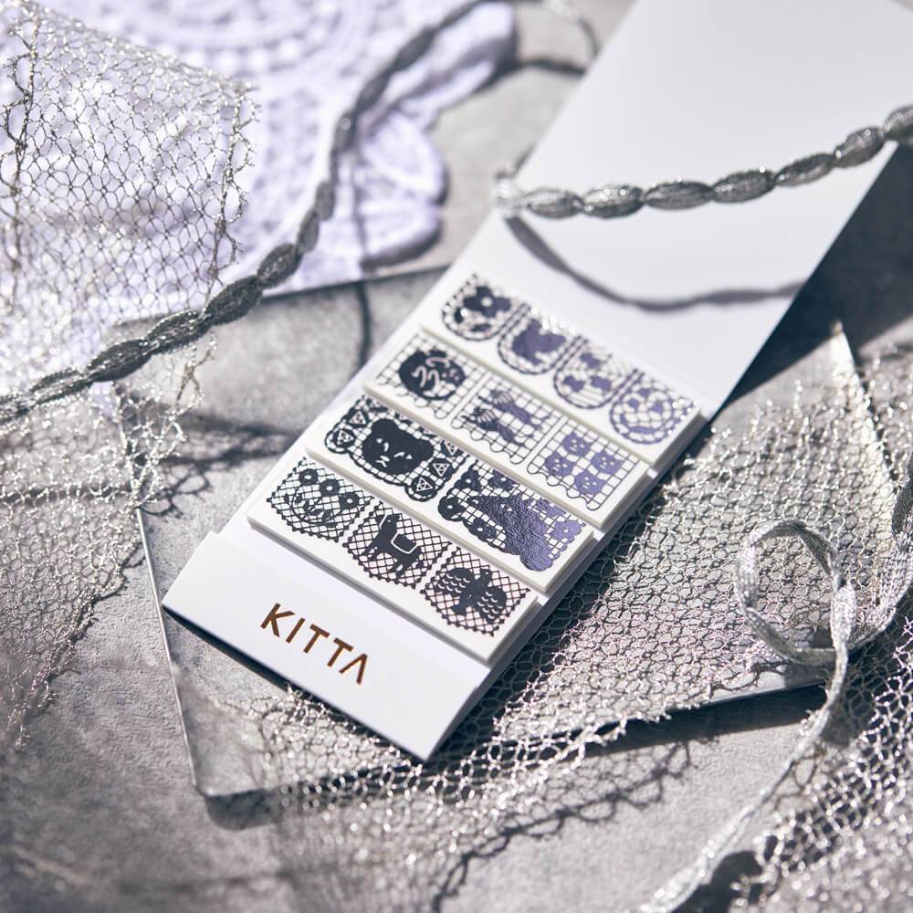 KITTA Masking Tape — Lace — rolled out on paper