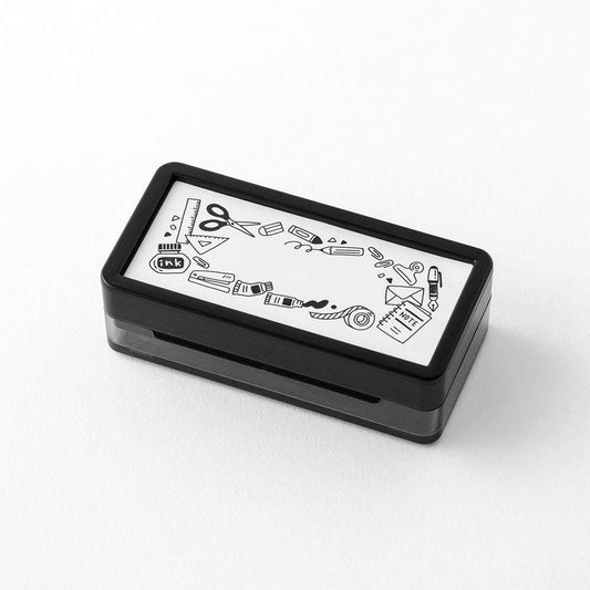 Midori Pre-inked Paintable Stamp <Half Size> — Stationery — stamped impression