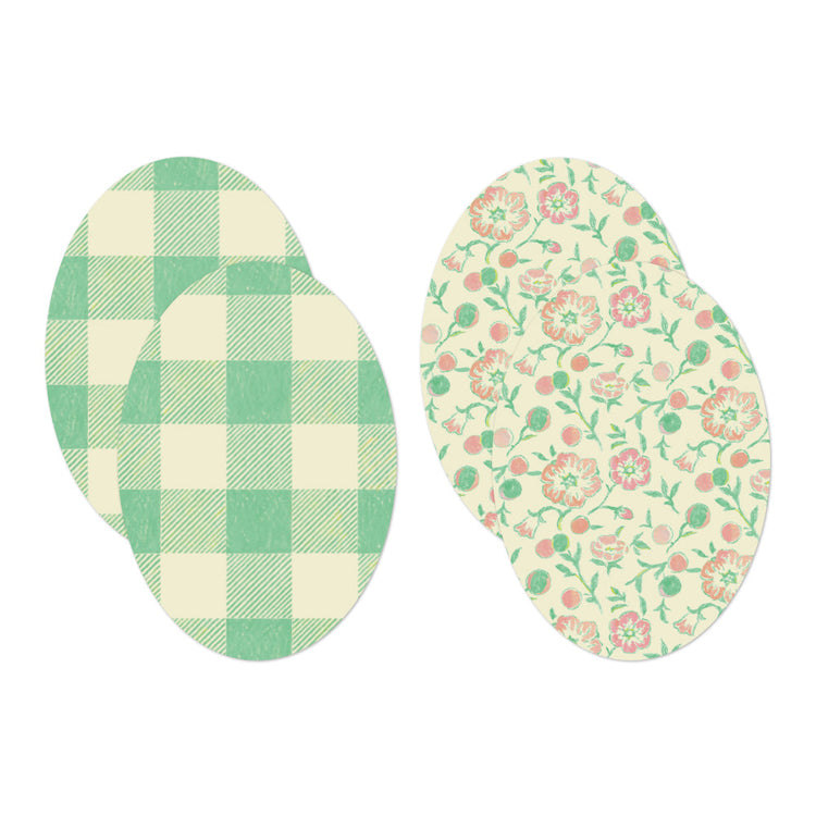 Midori Yuka Takamaru Decoration Stickers — Yellow Green — close-up