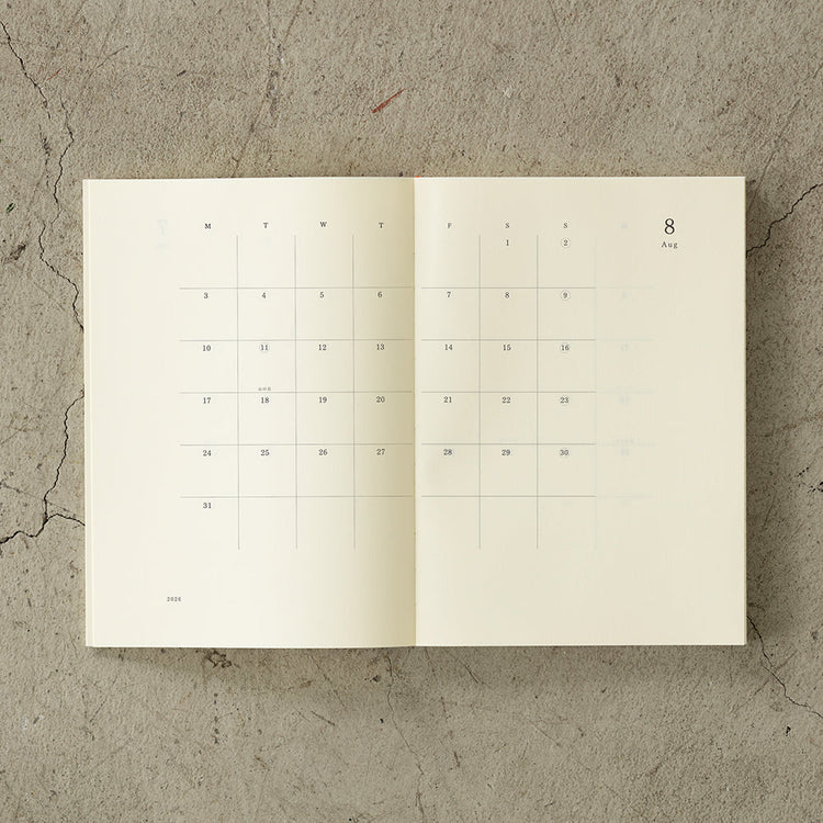 MD Notebook Diary (A5) 2026 — size reference