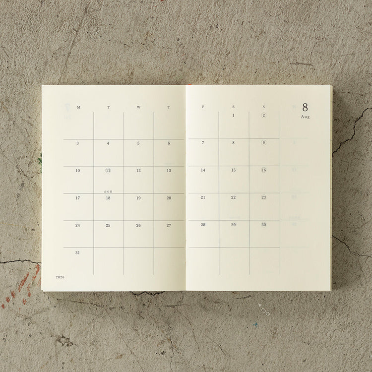 MD Notebook Diary (A6) 2026 — size reference