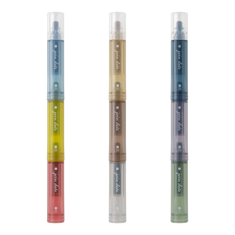 Midori Connecting Pen Join Dots - Grayish Tone Set A (3 Colors)