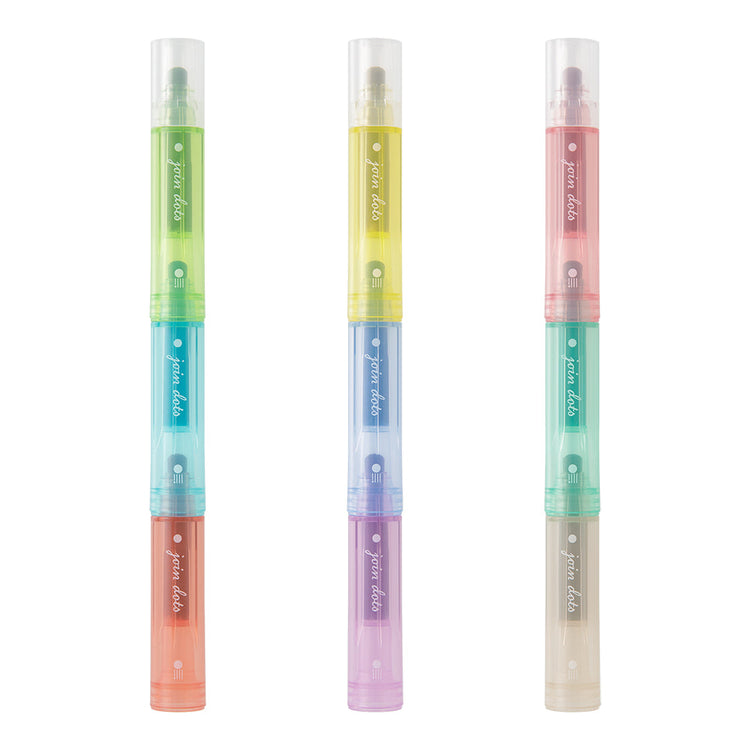 Midori Connecting Pen Join Dots - Light Tone Set A (3 Colors)