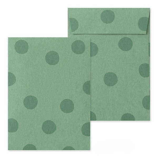 Midori Letter Paper & Envelopes with Stickers — Panda A — angle view