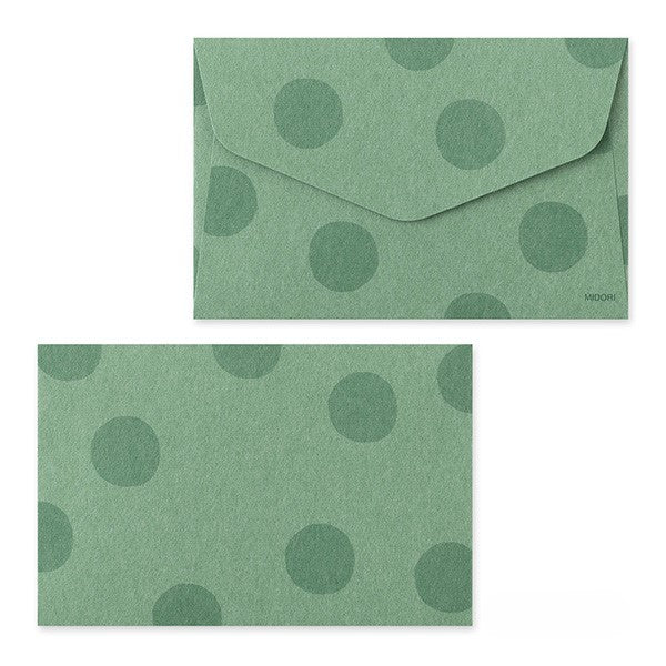 Midori Mini Letter Paper & Envelopes with Stickers — Panda A — angle view