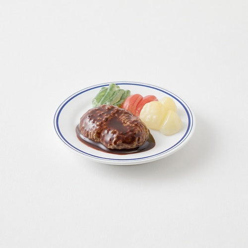 Midori Miniature Magnet — Hamburg Steak — with packaging