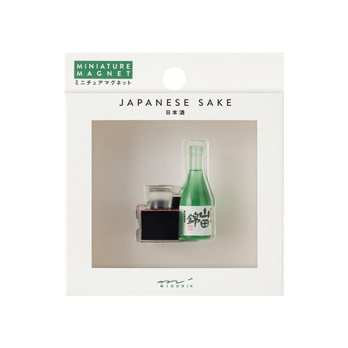 Midori Miniature Magnet — Japanese Sake — angle view