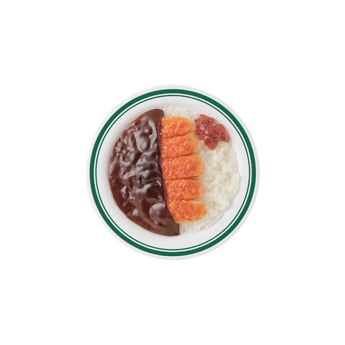 Midori Miniature Magnet — Katsu Curry — front view