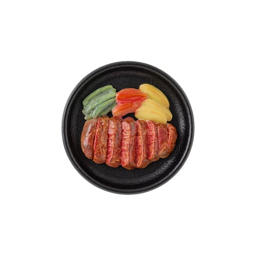 Midori Miniature Magnet — Steak — front view