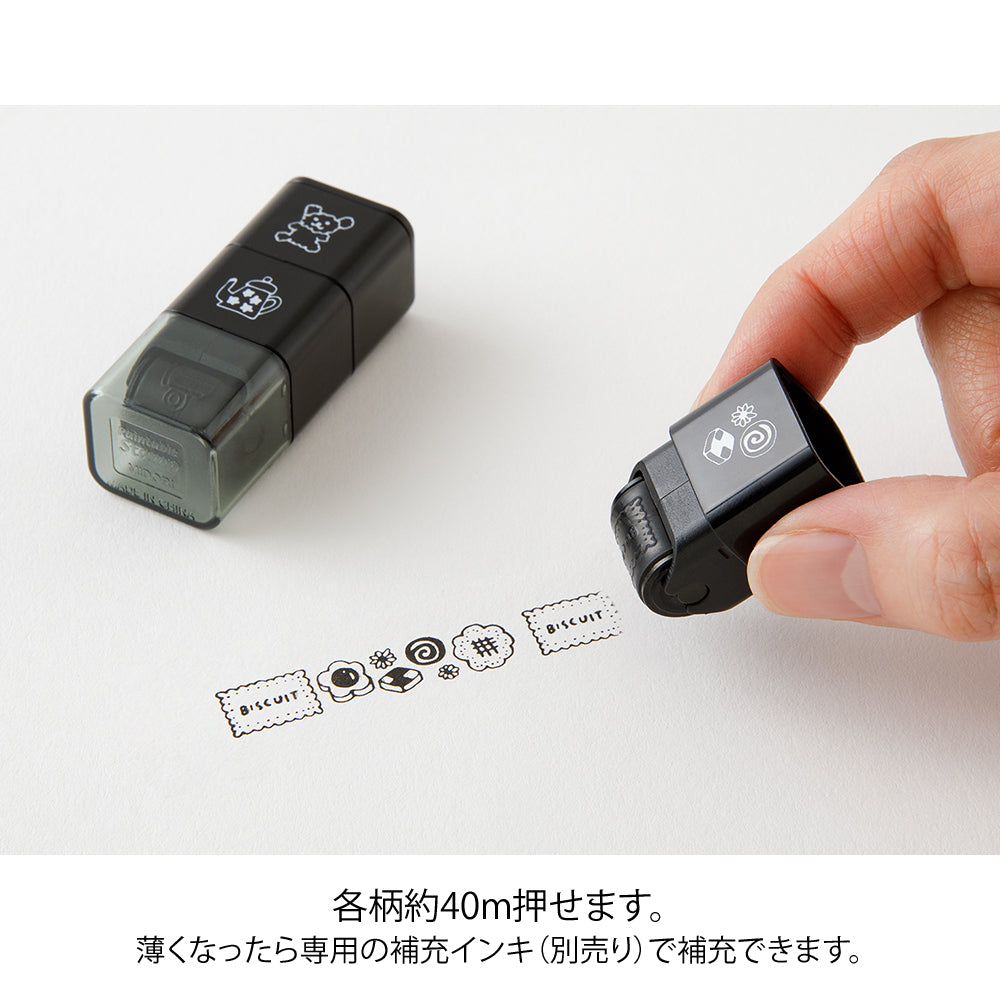 Midori Paintable Stamp Roller — Motif — close-up of design