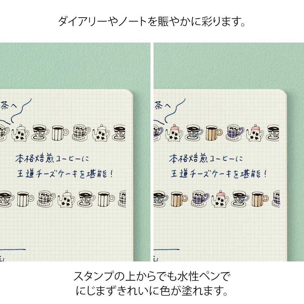 Midori Paintable Stamp Roller — Motif — flat lay