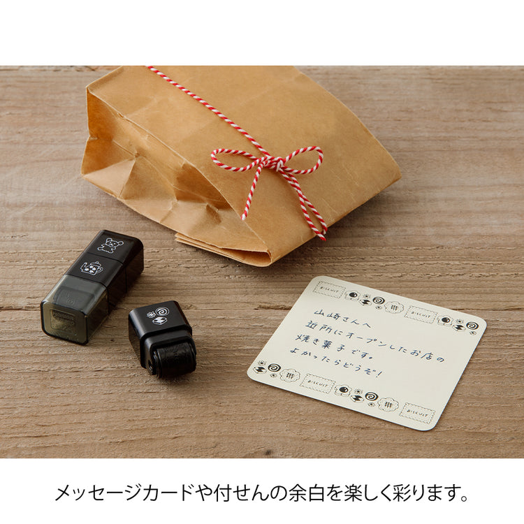 Midori Paintable Stamp Roller — Motif — stamp front