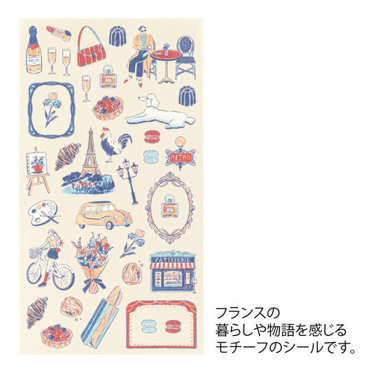 Midori Sticker — French Motifs — sticker detail