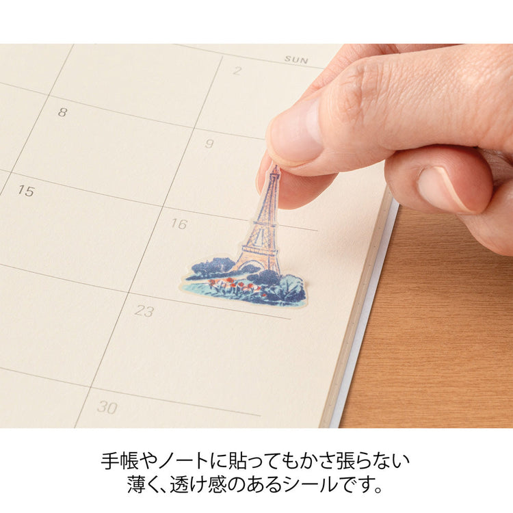 Midori Sticker — French Motifs — close-up