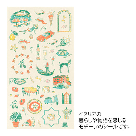 Midori Sticker — Italian Motifs — sticker detail