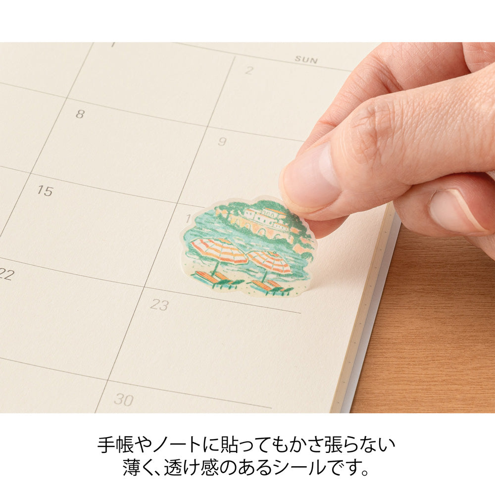 Midori Sticker — Italian Motifs — close-up