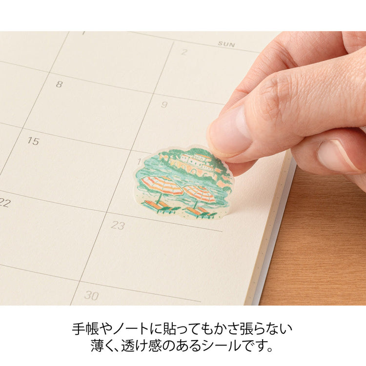 Midori Sticker — Italian Motifs — close-up
