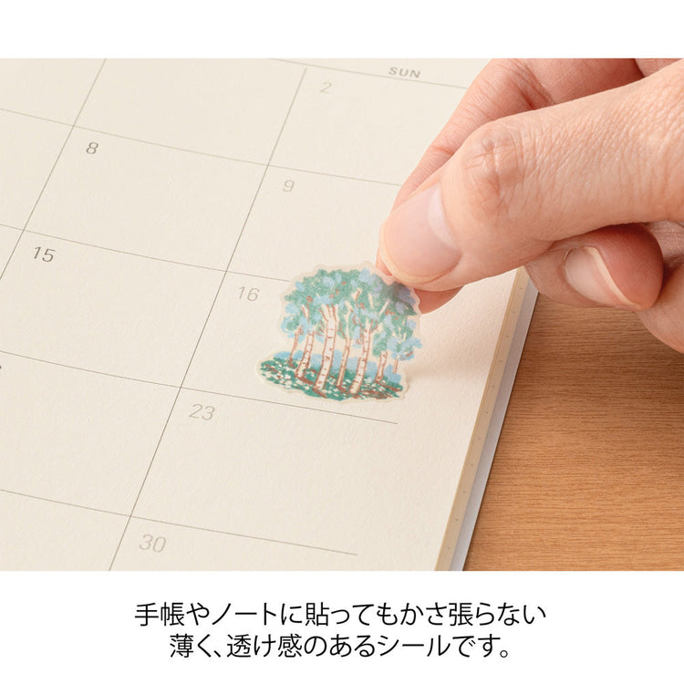 Midori Sticker — Finnish Motifs — close-up