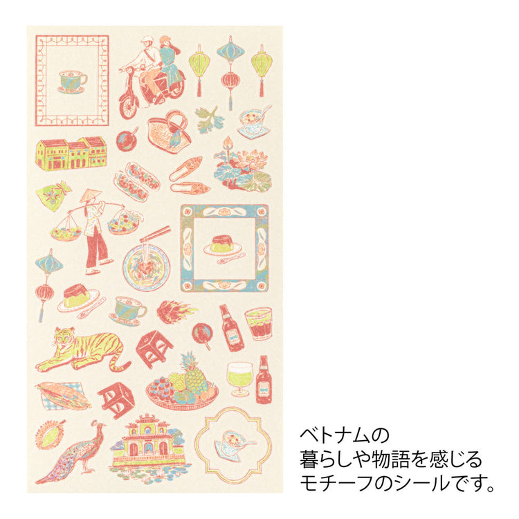 Midori Sticker — Vietnamese Motifs — sticker detail