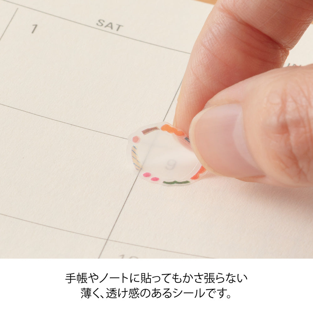Midori Sticker 2740 Date Circle Decorative
