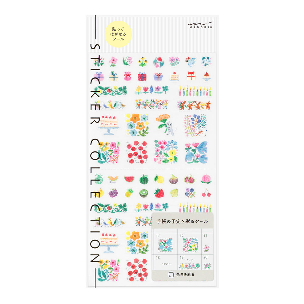Midori Sticker 2741 Margin Flower