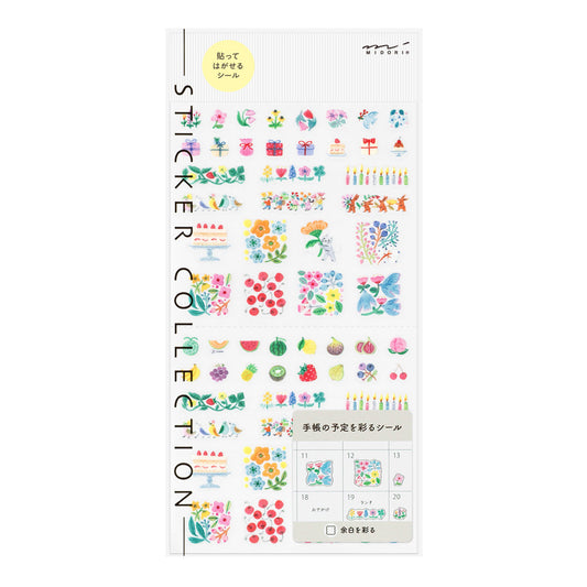 Midori Sticker 2741 Margin Flower