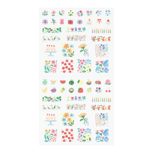 Midori Sticker 2741 Margin Flower