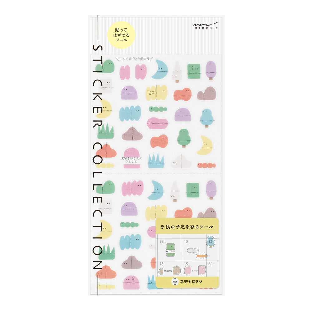 Midori Sticker 2746 Side-Frame Loose Illustration