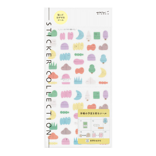 Midori Sticker 2746 Side-Frame Loose Illustration