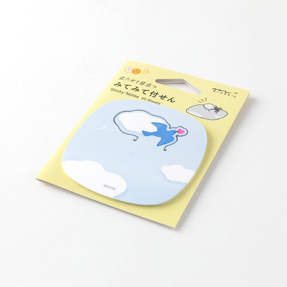 Midori Sticky Notes Pop-up — Bird — angle view