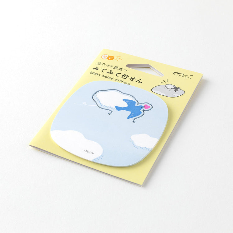 Midori Sticky Notes Pop-up — Bird — angle view