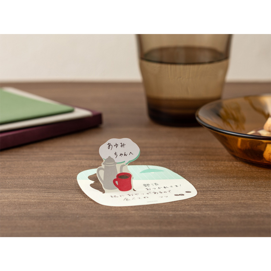 Midori Sticky Notes Pop-up — Coffee — angle view