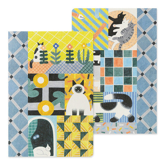 Midori Yuru Log Notebook B6 - Cat A