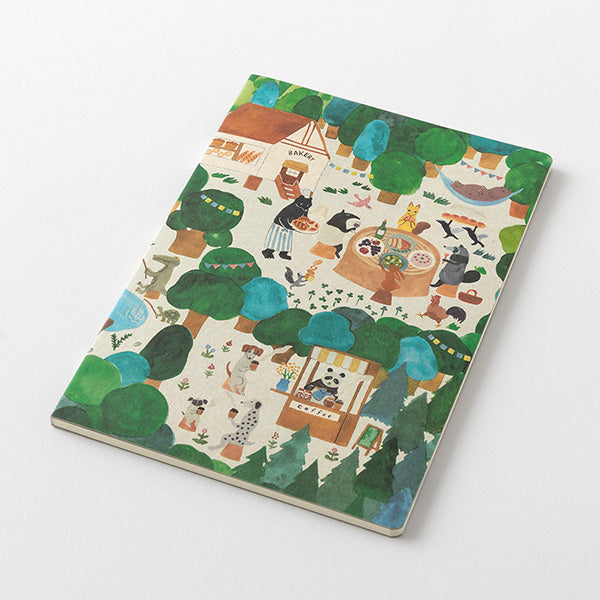 Midori Yuru Log Notebook B6 - Forest Animal A