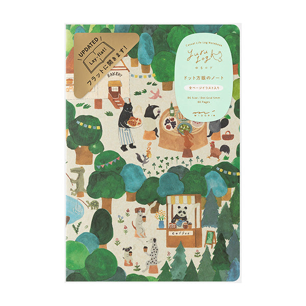Midori Yuru Log Notebook B6 - Forest Animal A