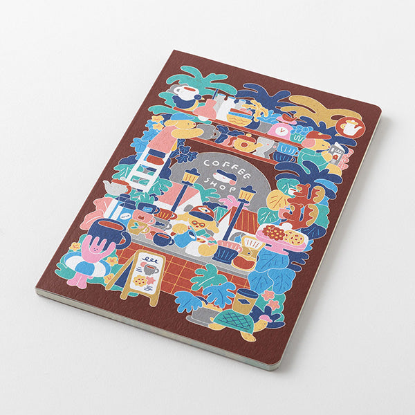 Midori Yuru Log Notebook B6 - Coffee Shop