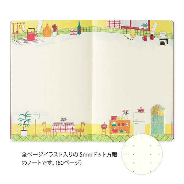 Midori Yuru Log Notebook B6 - Daily Life