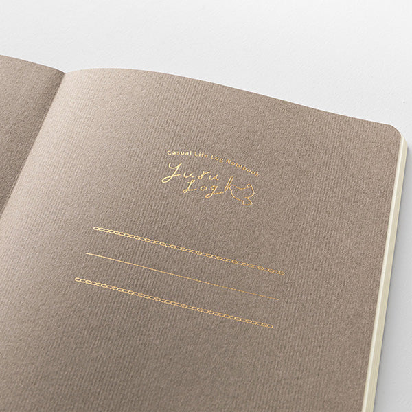 Midori Yuru Log Notebook B6 - Floral