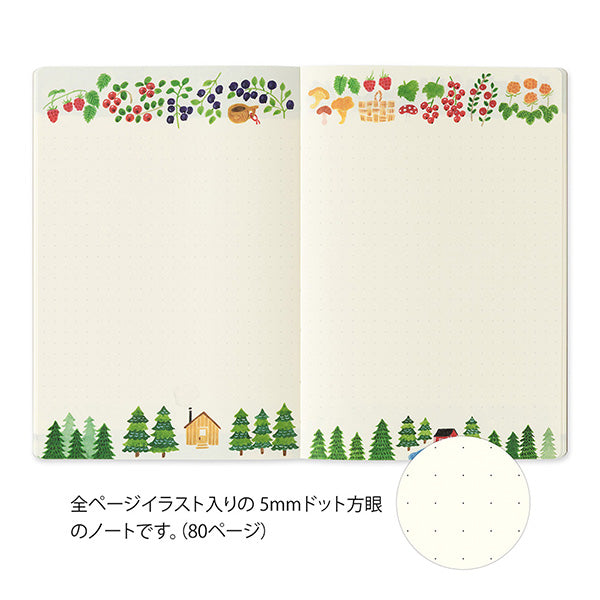 Midori Yuru Log Notebook B6 - Scandinavia A