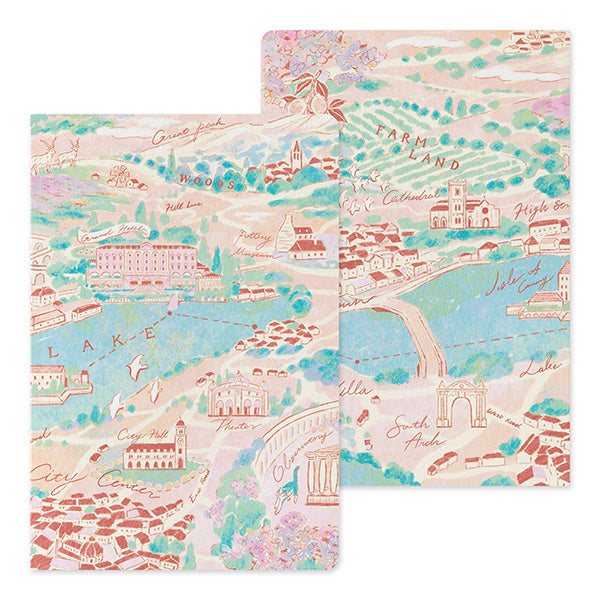Midori Yuru Log Notebook <B6> — Travel & Hotel A — detail view