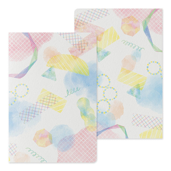 Midori Yuru Log Notebook <B6> — Watercolor A — detail view