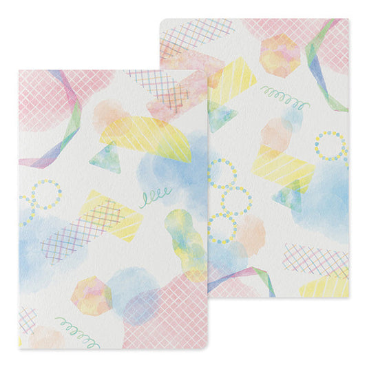 Midori Yuru Log Notebook <B6> — Watercolor A — detail view