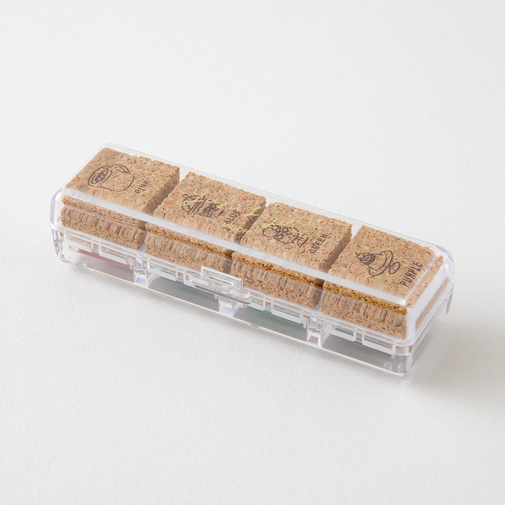 Midori Yuru Log Pre-inked Stamp — Cafe — stamped impression