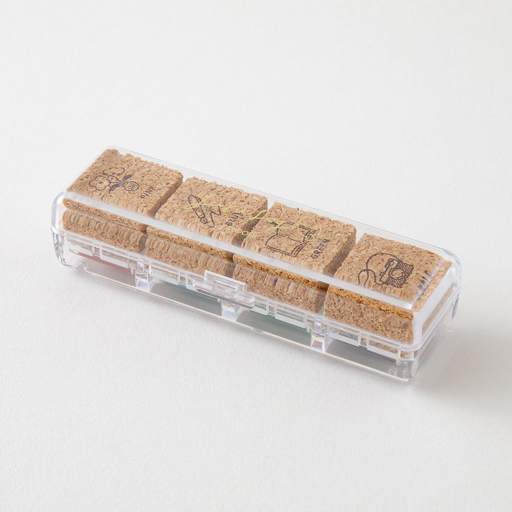 Midori Yuru Log Pre-inked Stamp — Daily Life — stamped impression
