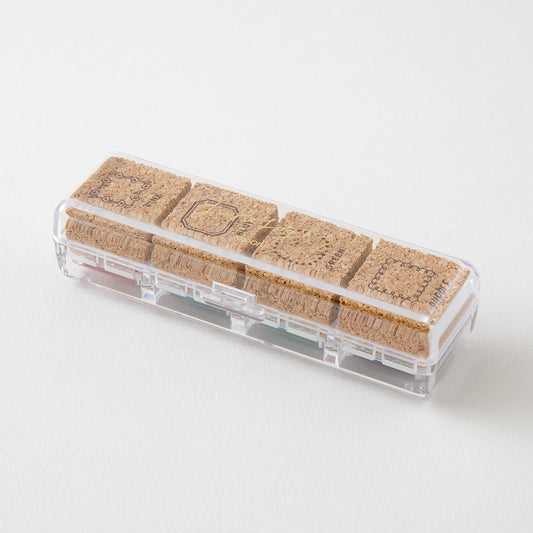 Midori Yuru Log Pre-inked Stamp — Frame — stamped impression