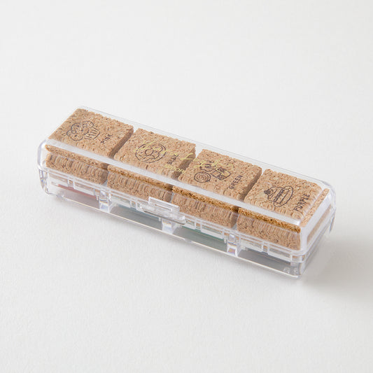 Midori Yuru Log Pre-inked Stamp — Sweet — stamped impression